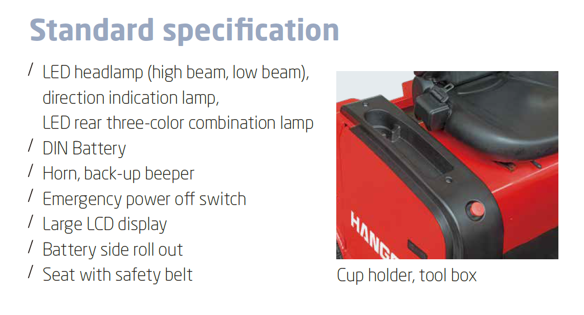 Hangcha X-Series Electric Tow-Tractor 6.0-10t(Li-Ion)