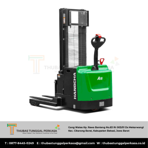 A Series Lithium-ion Industrial Walkie Straddle Stacker